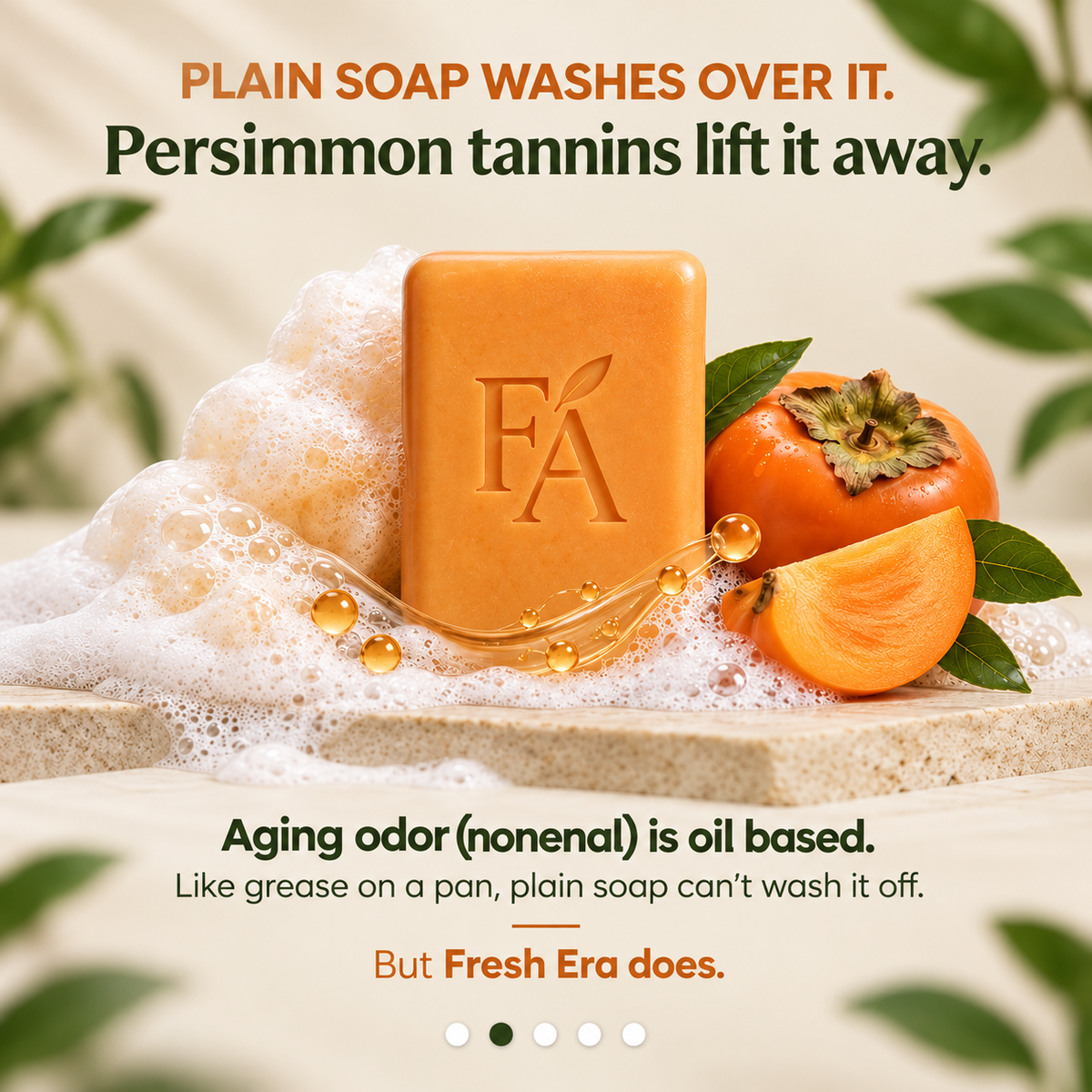 Deodorizing Persimmon Soap